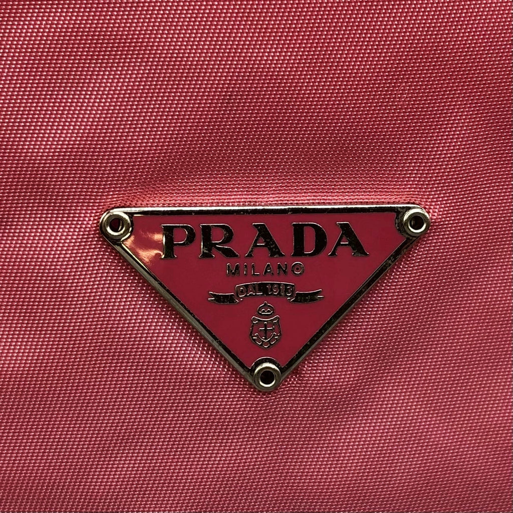 PRADA Prada Pouch Drawstring Handbag Nylon Pink Women's Men's Brand Fashion PRE-OWNED