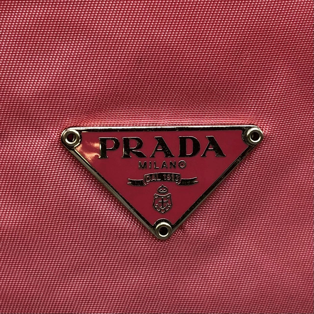 PRADA Prada Pouch Drawstring Handbag Nylon Pink Women's Men's Brand Fashion PRE-OWNED