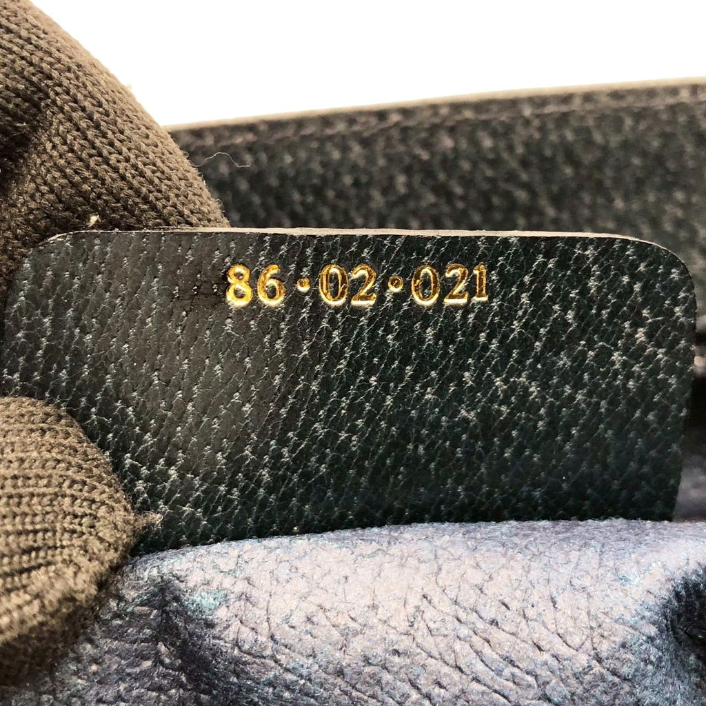 Gucci 86 02 Shoulder Bag/Handbag/Tote GG Supreme Leather Navy Pre-owned