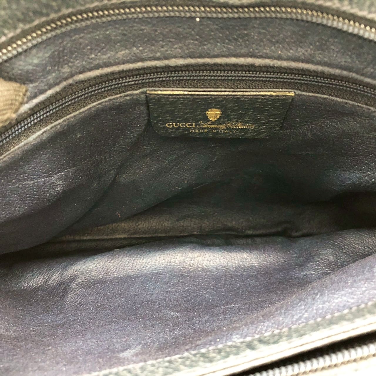 Gucci 86 02 Shoulder Bag/Handbag/Tote GG Supreme Leather Navy Pre-owned