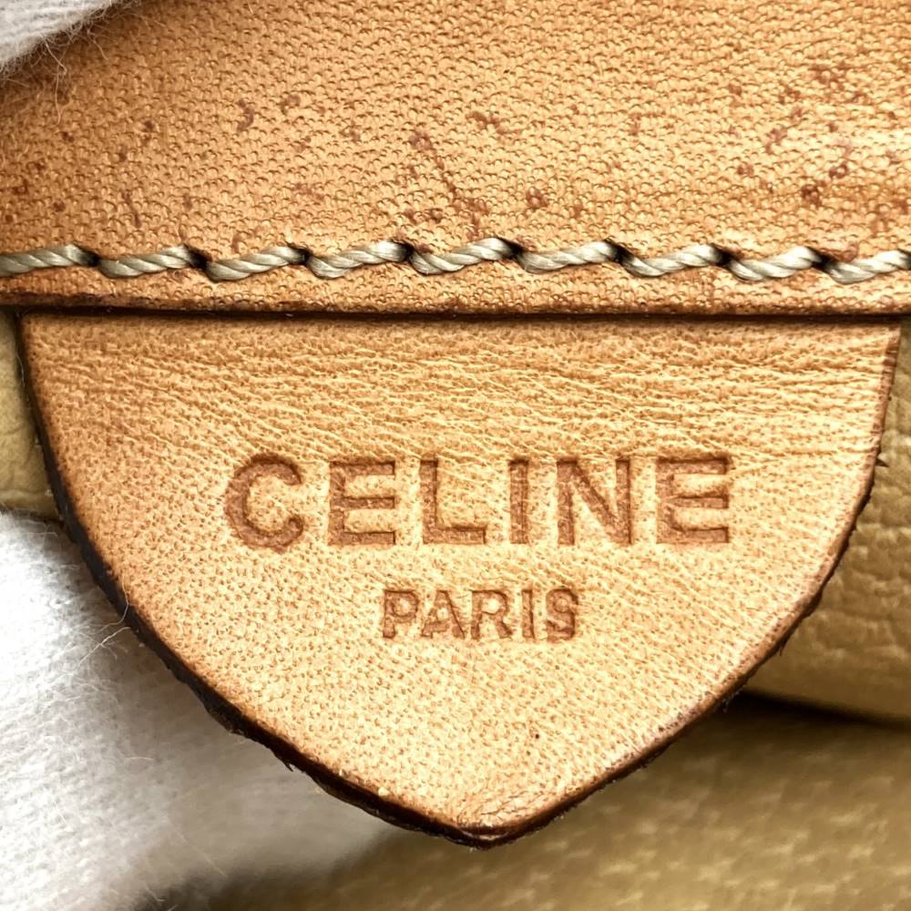 [Final Price Reduction!] CELINE Macadam Crossbody Shoulder Bag, Flap Type, PVC Leather, Brown, Vintage, Women's PRE-OWNED