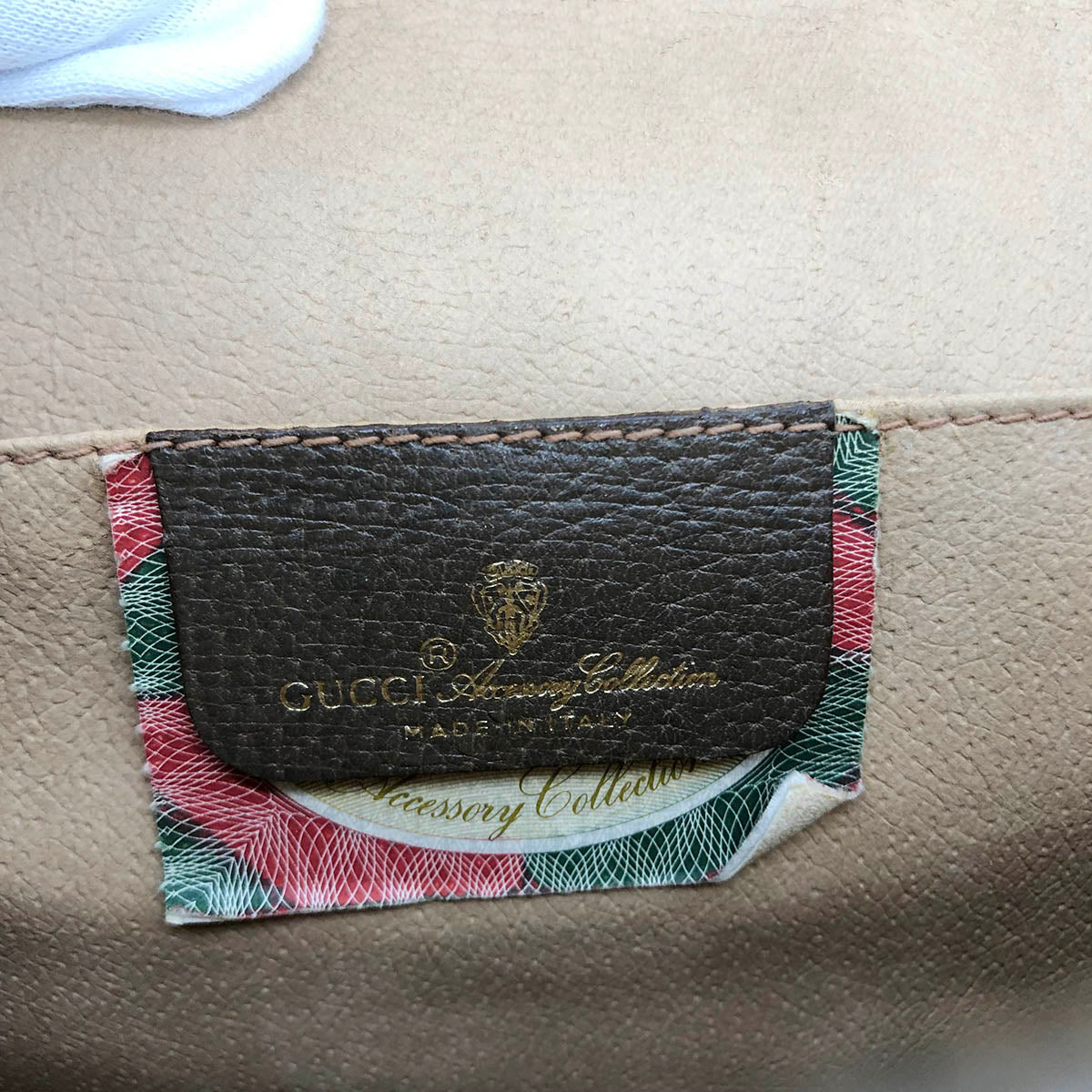 Gucci 89 01 030 Sherry Line Clutch Bag GG Supreme Brown Pre-owned