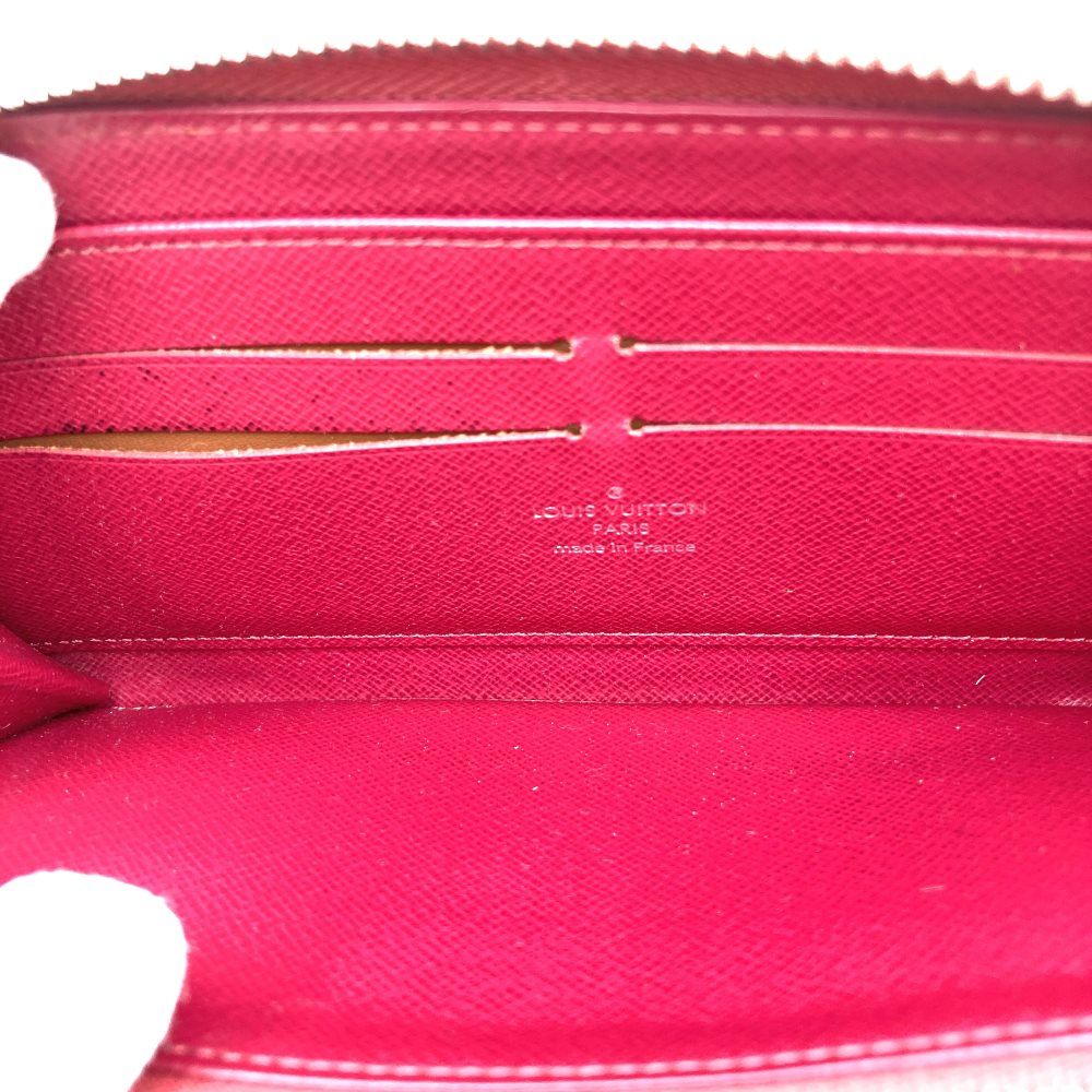 Louis Vuitton M60305 Zippy Wallet Long Wallet with Round Zipper, Fuchsia and Dark Pink Epi Leather PRE-OWNED