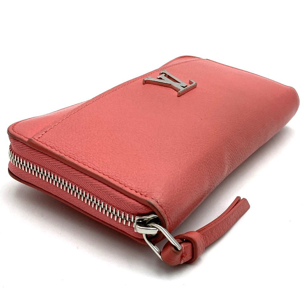 Louis Vuitton M69066 Zippy Lock Me Long Wallet in Blossom Pink Leather PRE-OWNED