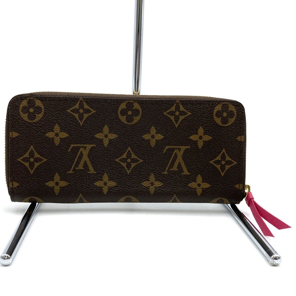 Louis Vuitton M60742 Portefeuille Clemence Long Wallet Monogram Canvas Brown Pre-owned