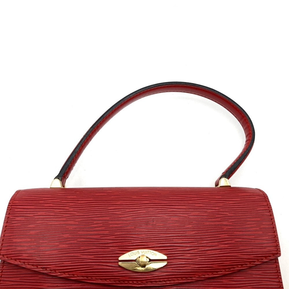 Louis Vuitton M52377 Malesherbes Handbag Epi Leather Red Pre-owned
