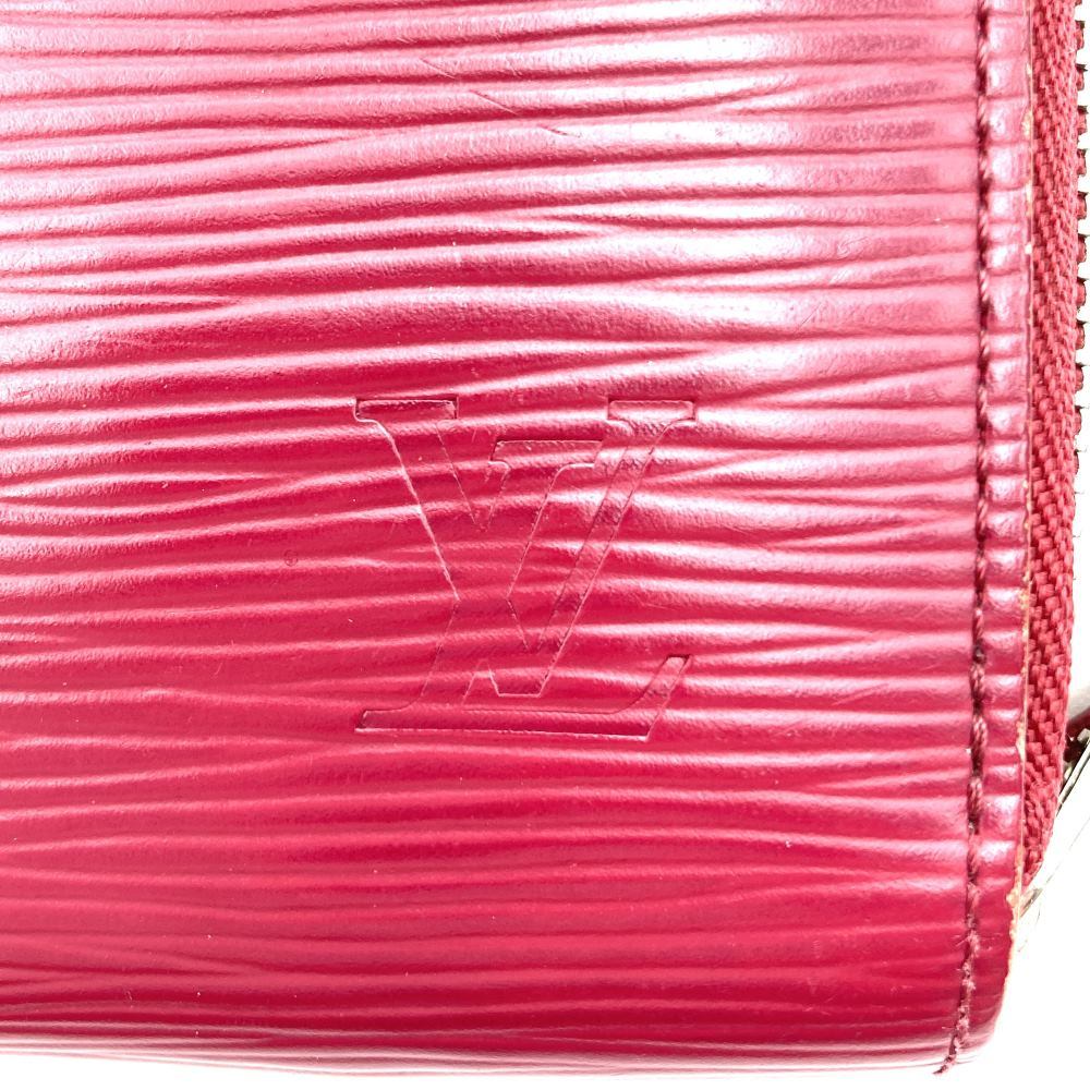 Louis Vuitton M60305 Zippy Wallet Long Wallet with Round Zipper, Fuchsia and Dark Pink Epi Leather PRE-OWNED