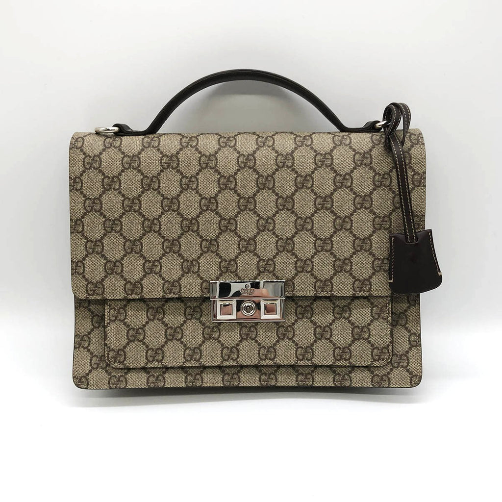Gucci 223650 Clutch Bag/Handbag GG Supreme Beige Pre-owned