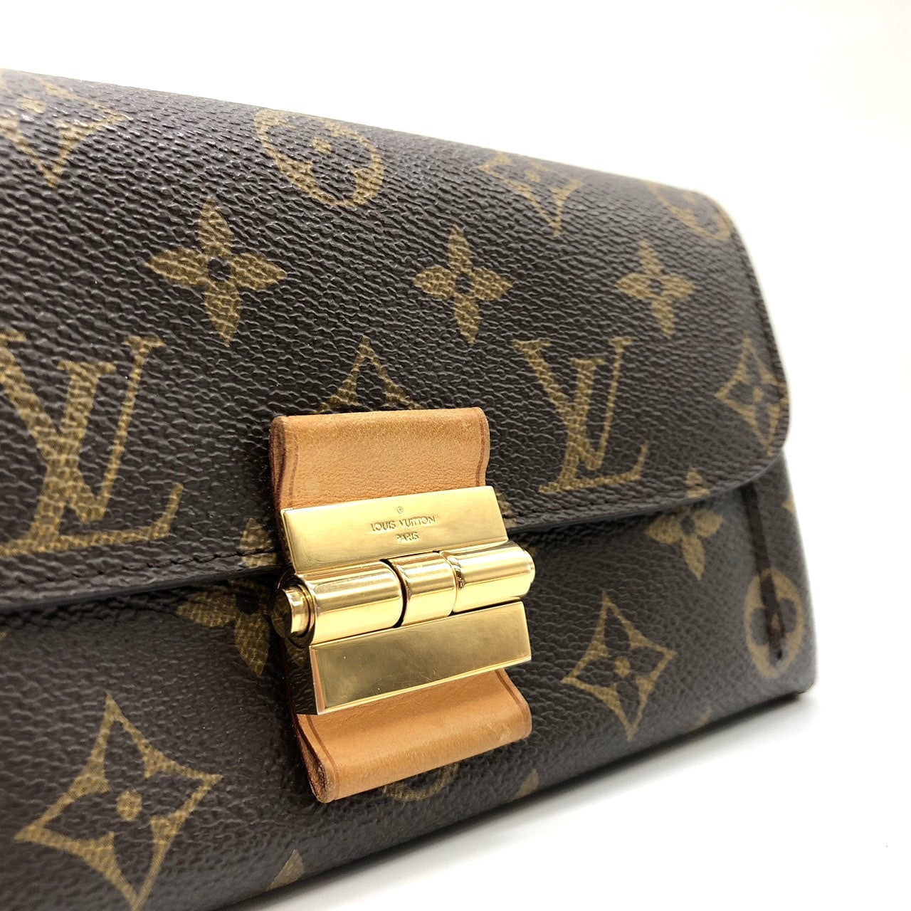 Louis Vuitton M60362 Portefeuille Elysee Long Wallet in Brown Monogram Canvas/Leather PRE-OWNED