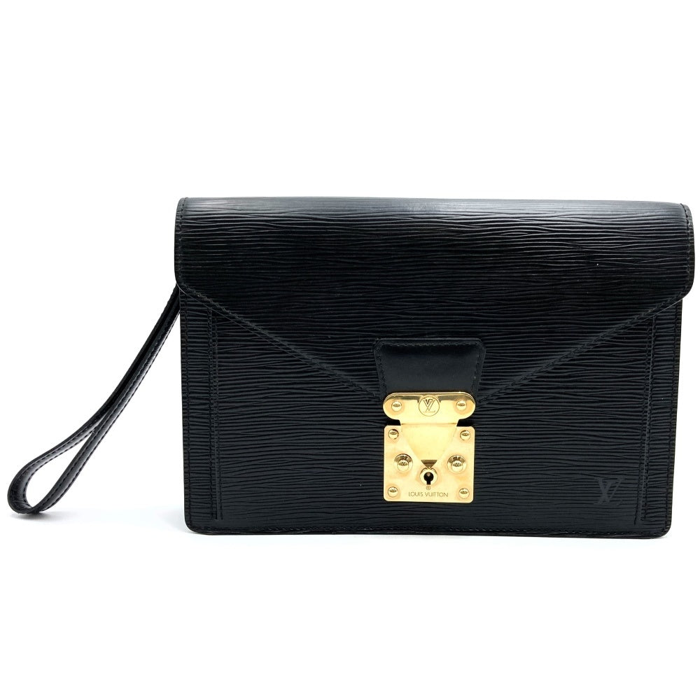 Louis Vuitton M52612 Pochette Serie Dragonne Second Bag/Clutch Bag Epi Leather Black Pre-owned