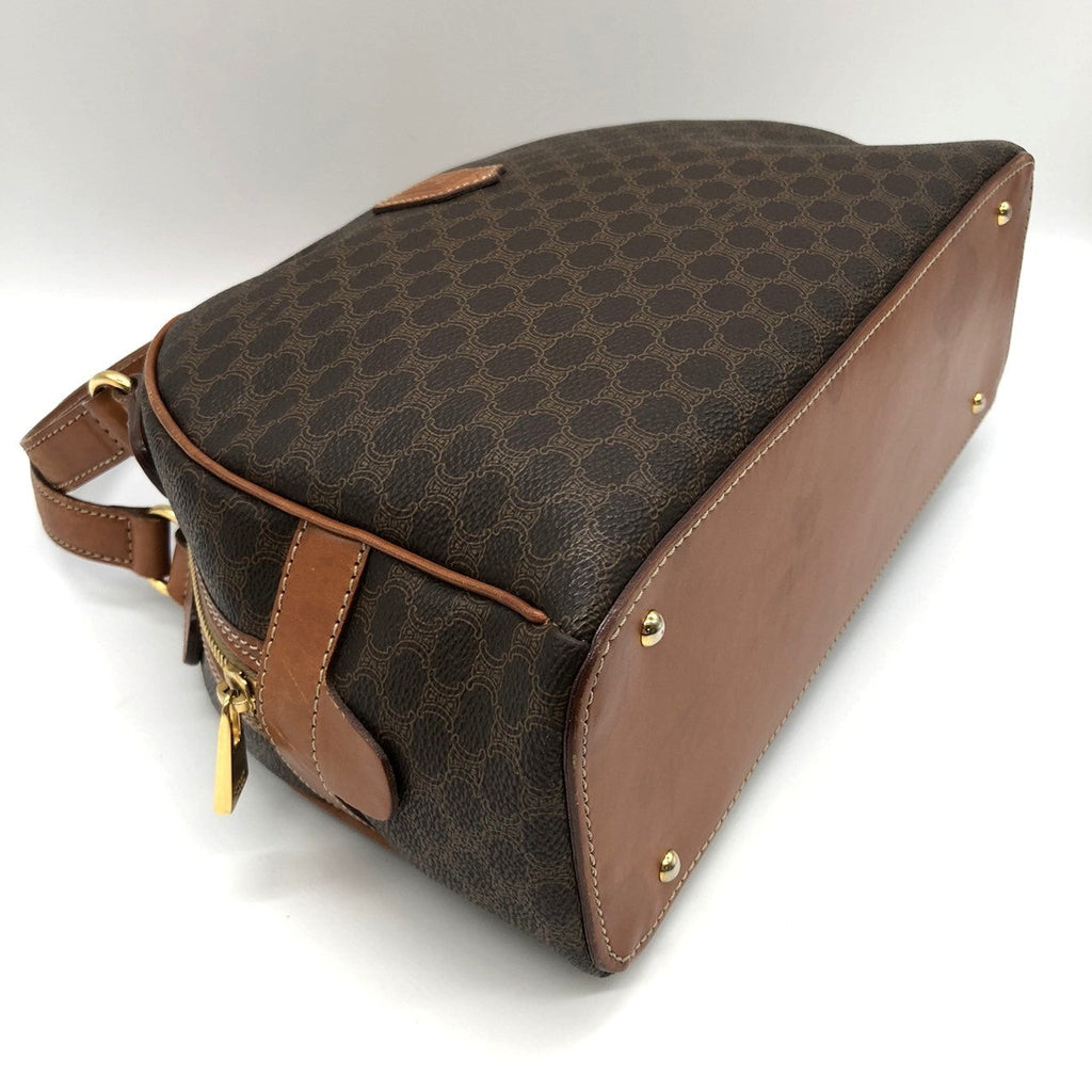 Celine MC96 Macadam Handbag in Brown PVC and Leather PRE-OWNED