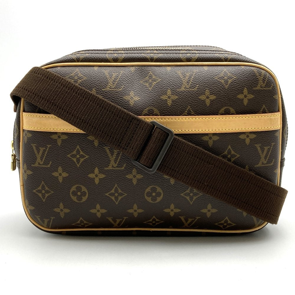 Louis Vuitton Reporter PM Shoulder Bag in Monogram Canvas and PVC in Brown, M45254 PRE-OWNED