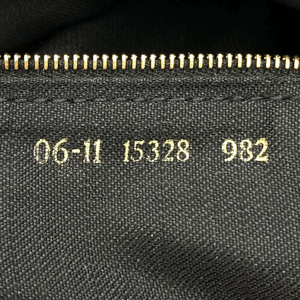 Fendi 06 11 15328 982 FF Logo Shoulder Bag Nylon/Leather Black Pre-owned