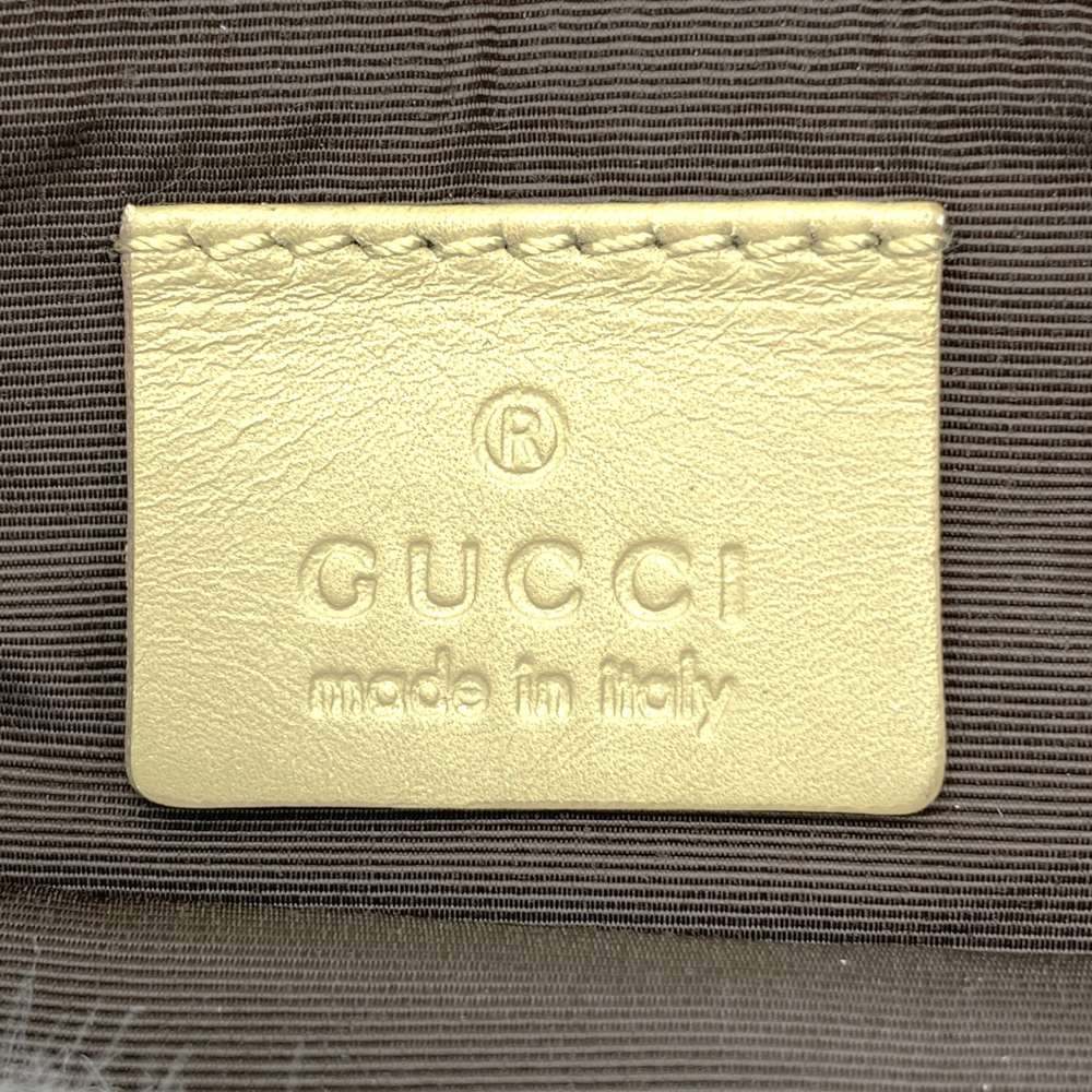 Gucci 90644 Shoulder Bag with Pouch, Beige GG Canvas with Gold Hardware PRE-OWNED