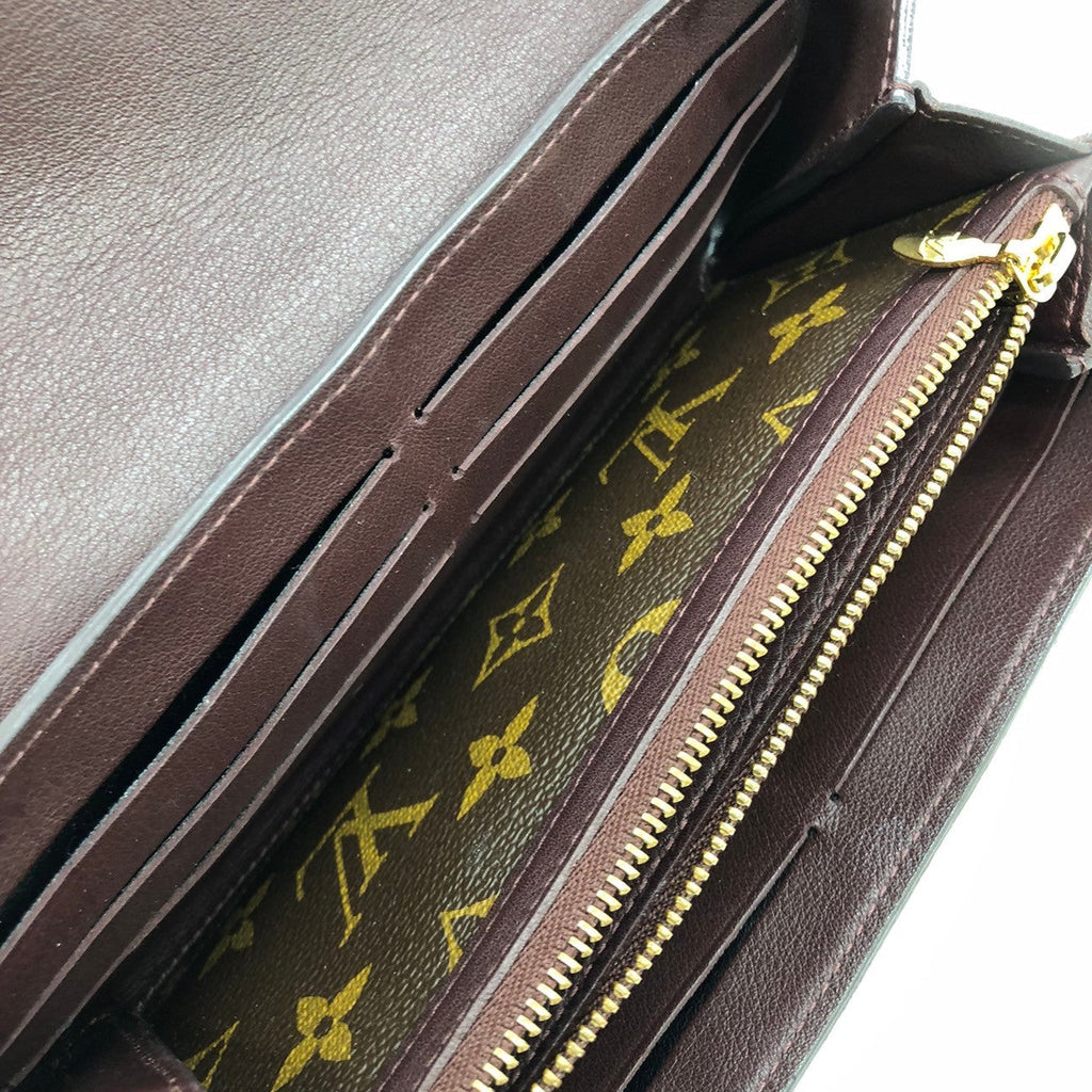 Louis Vuitton M60362 Portefeuille Elysee Long Wallet in Brown Monogram Canvas/Leather PRE-OWNED