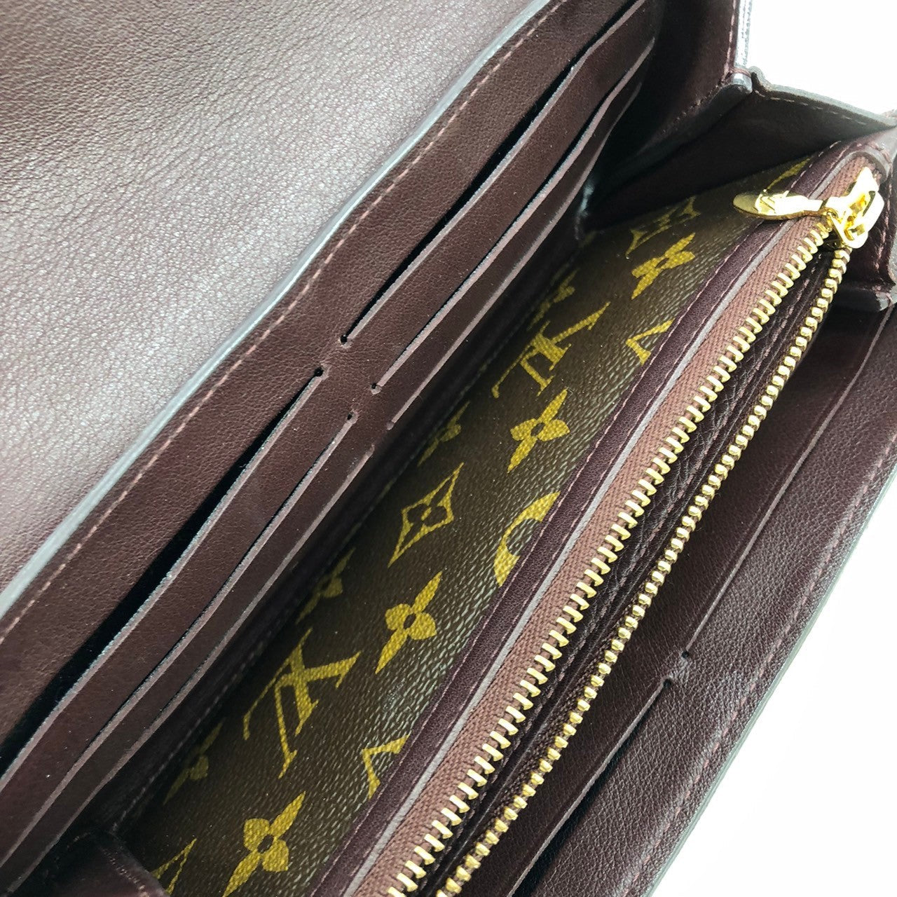 Louis Vuitton M60362 Portefeuille Elysee Long Wallet in Brown Monogram Canvas/Leather PRE-OWNED