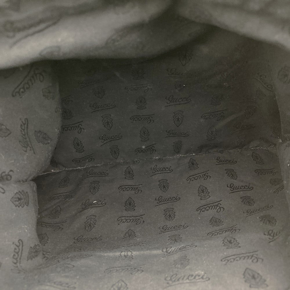 Gucci 223668 Large Tote Bag GG Imprime Black Pre-owned