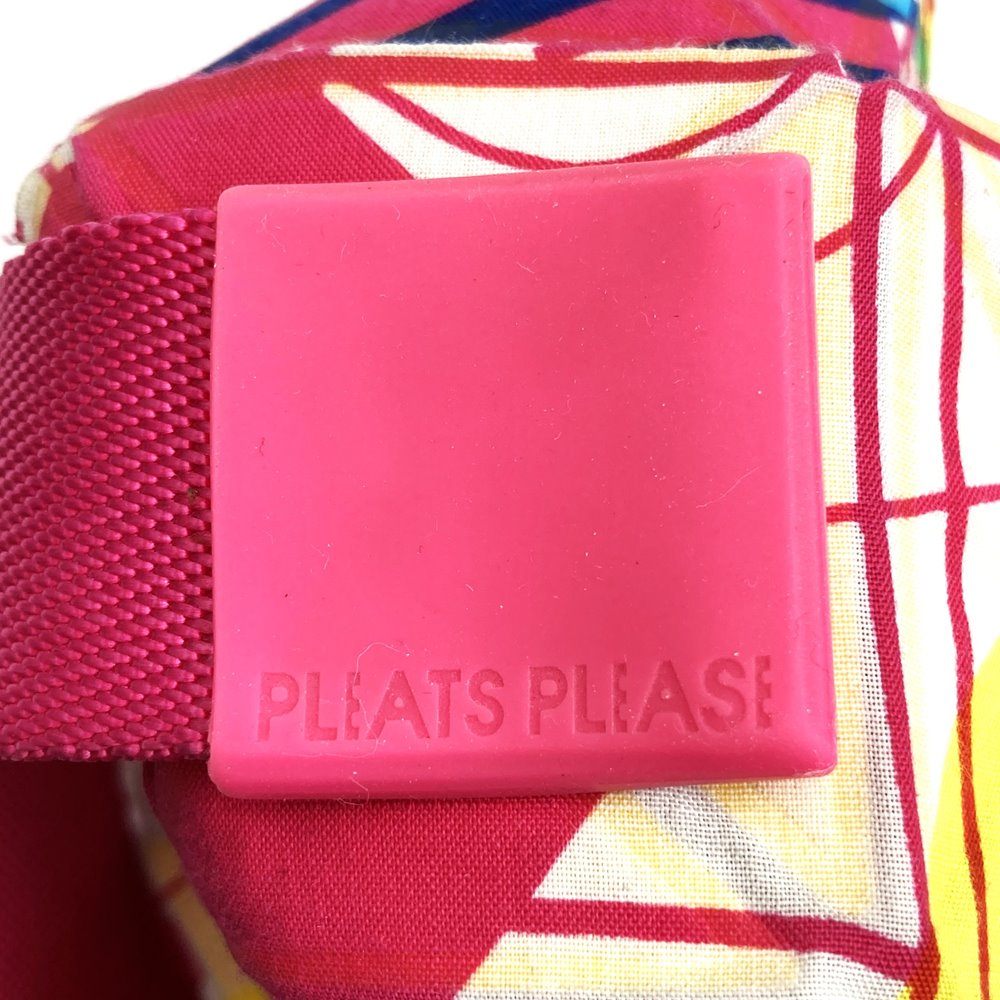 Issey Miyake Pleats Please Shoulder Bag Nylon Pink Pre-owned