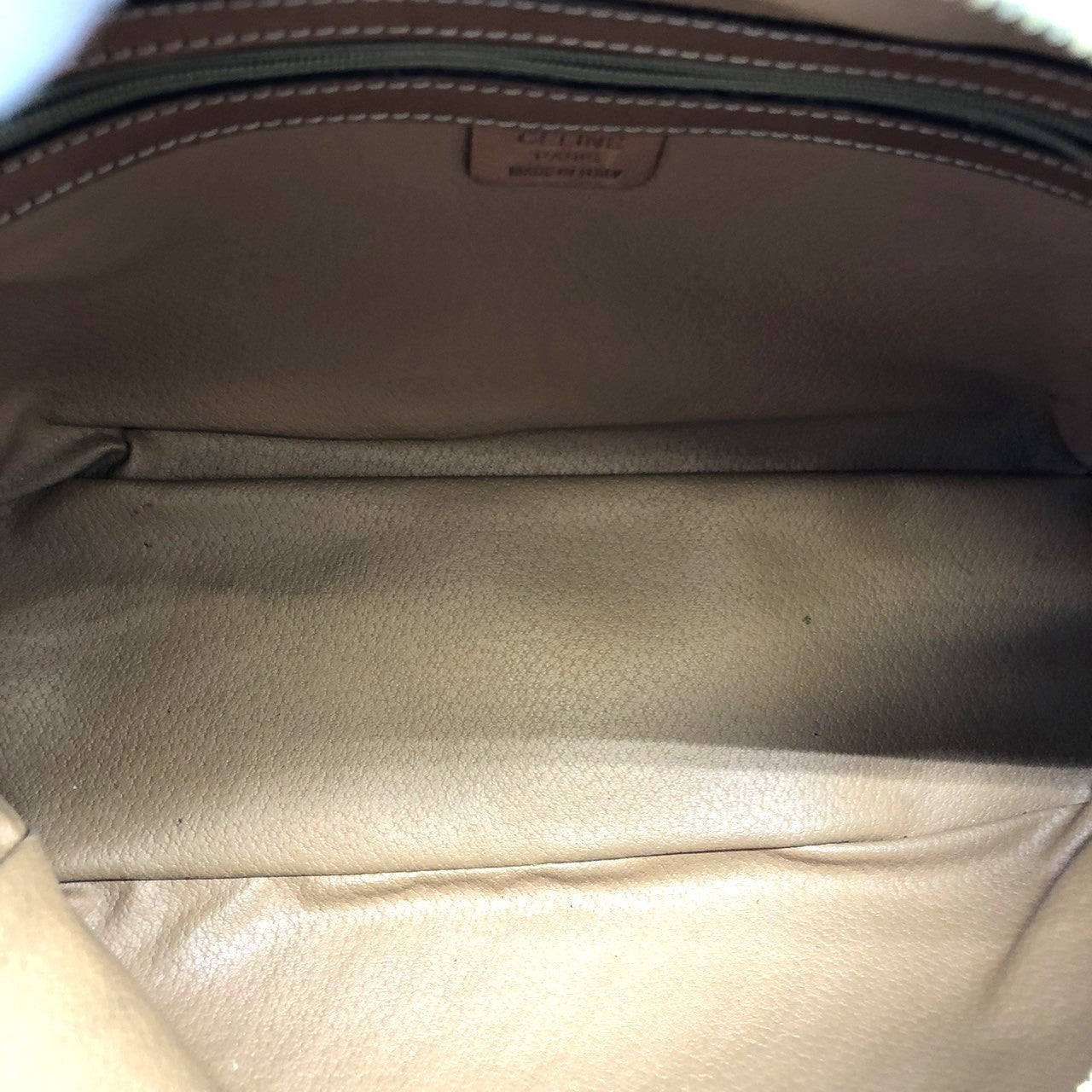 Celine MC96 Macadam Handbag in Brown PVC and Leather PRE-OWNED