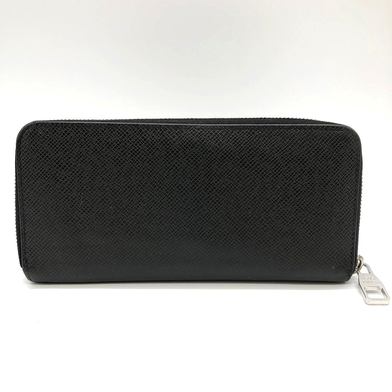 Louis Vuitton M30510 Zippy Vertical Long Wallet Taiga Leather Black Pre-owned