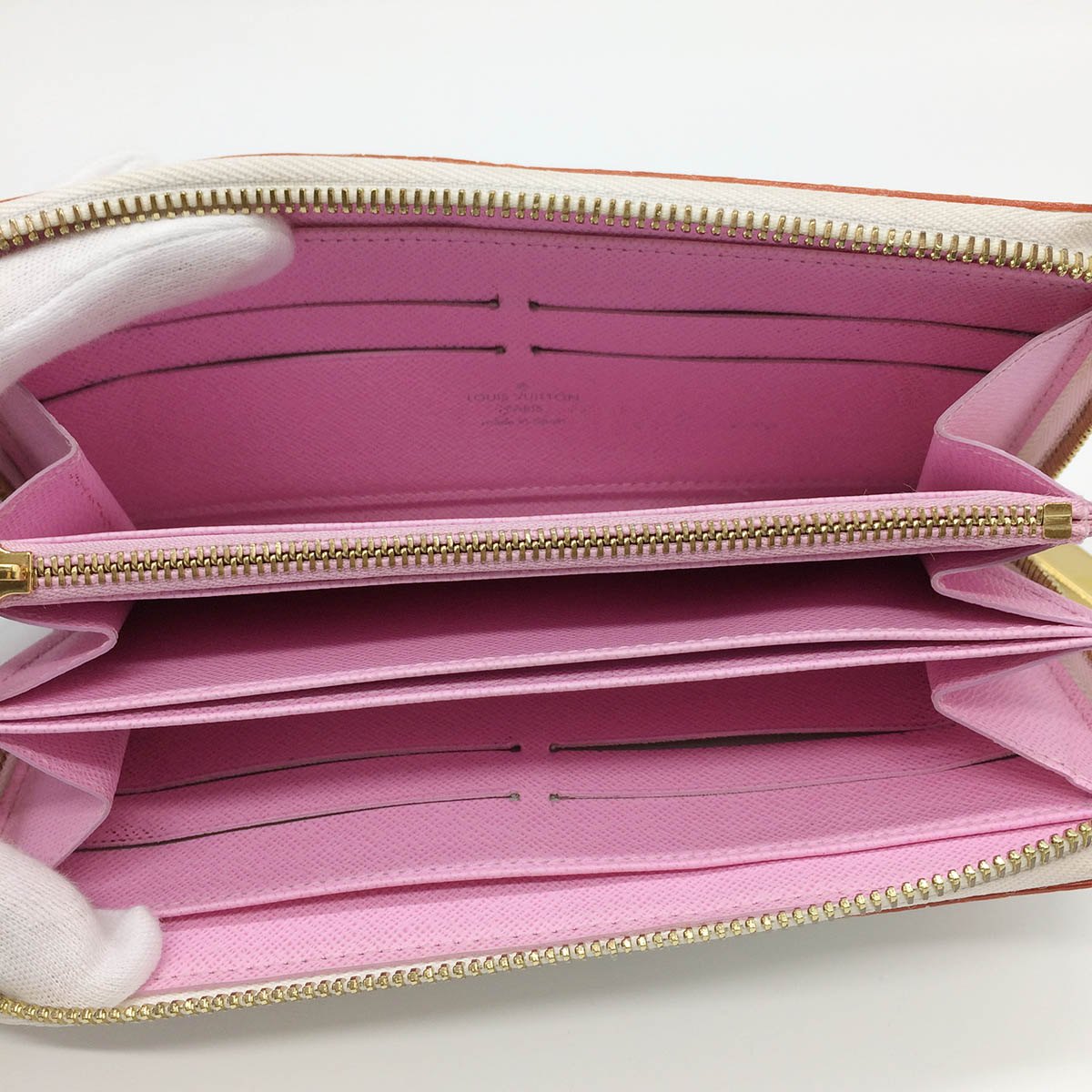 [CLEARANCE]Louis Vuitton M60241 Zippy Wallet Rich Monogram Multicolor White PRE-OWNED