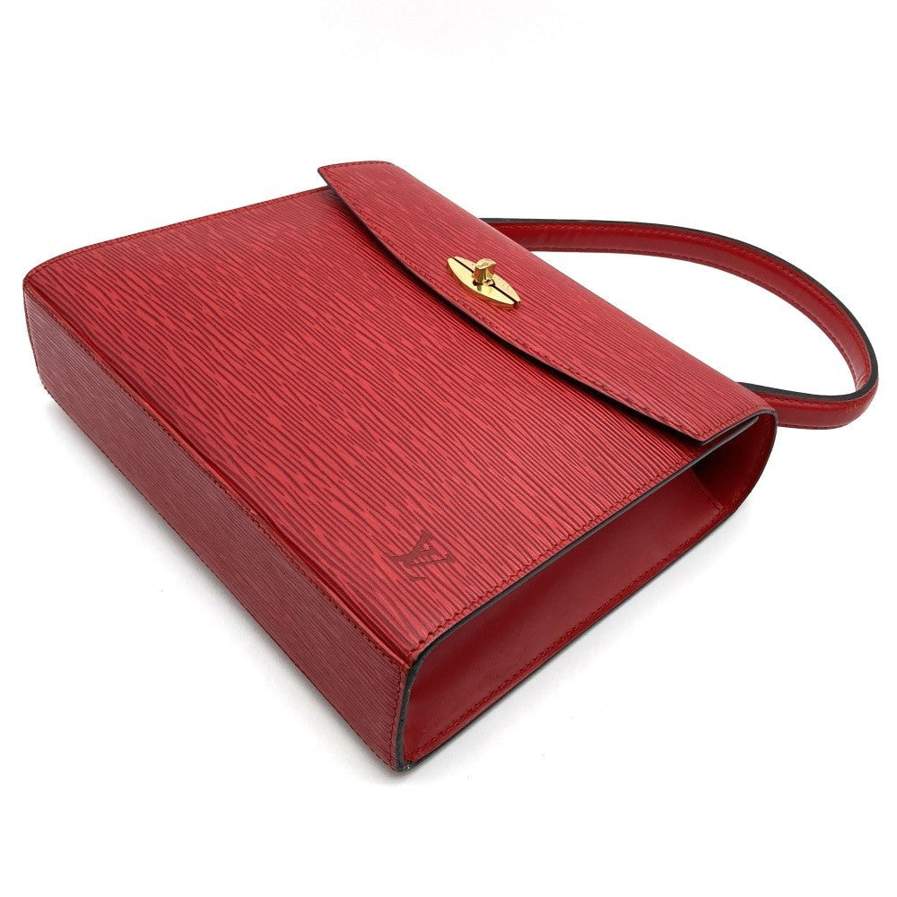 Louis Vuitton M52377 Malesherbes Handbag Epi Leather Red Pre-owned