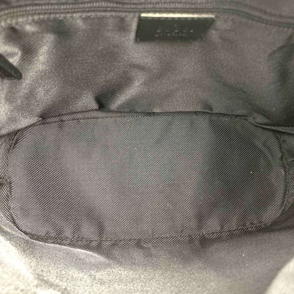 Gucci 001 4204 Shoulder Bag/Handbag in Black GG Canvas/Leather PRE-OWNED