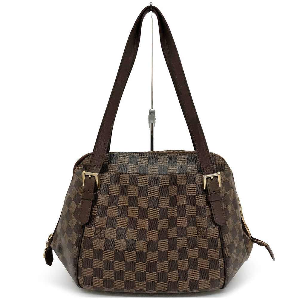 Louis Vuitton N51174 Belem MM Shoulder Bag Damier Canvas/Leather Brown Pre-owned