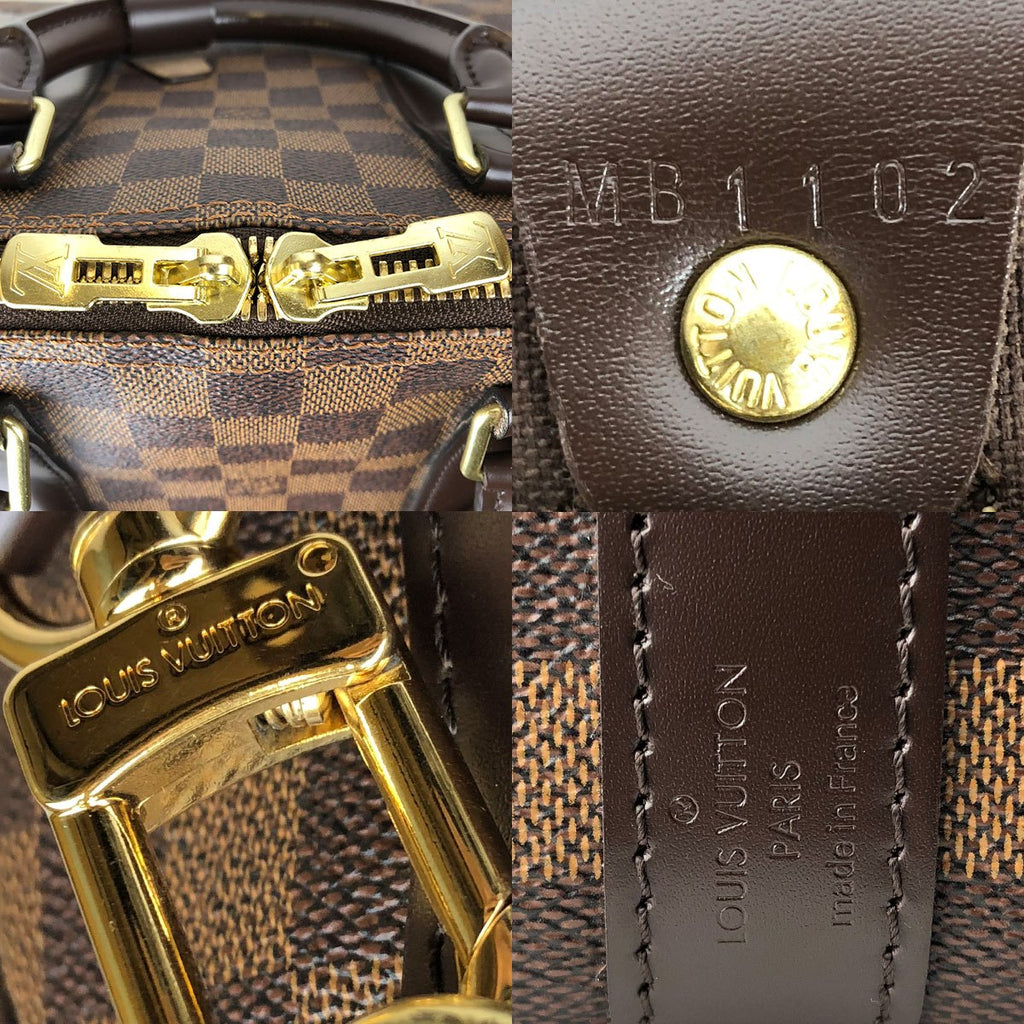 Louis Vuitton Keepall Bandouliere 45 N41428 Boston/Shoulder Bag, 2-Way, Damier Canvas/Leather, Damier Ebene Brown, Travel Bag, Unisex, Women's/Men's PRE-OWNED