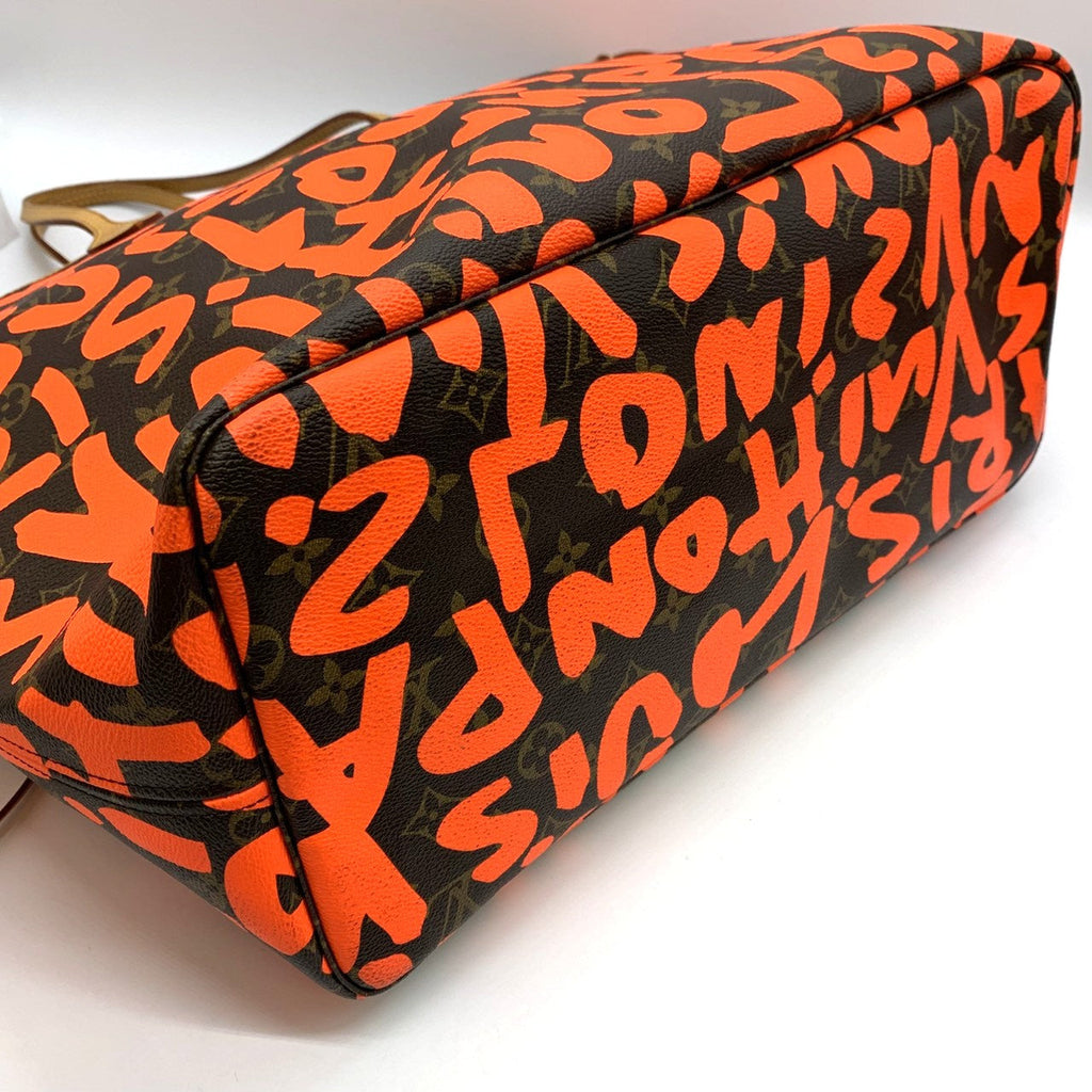 Louis Vuitton M93702 Neverfull GM Tote Bag Monogram Graffiti Orange Pre-owned