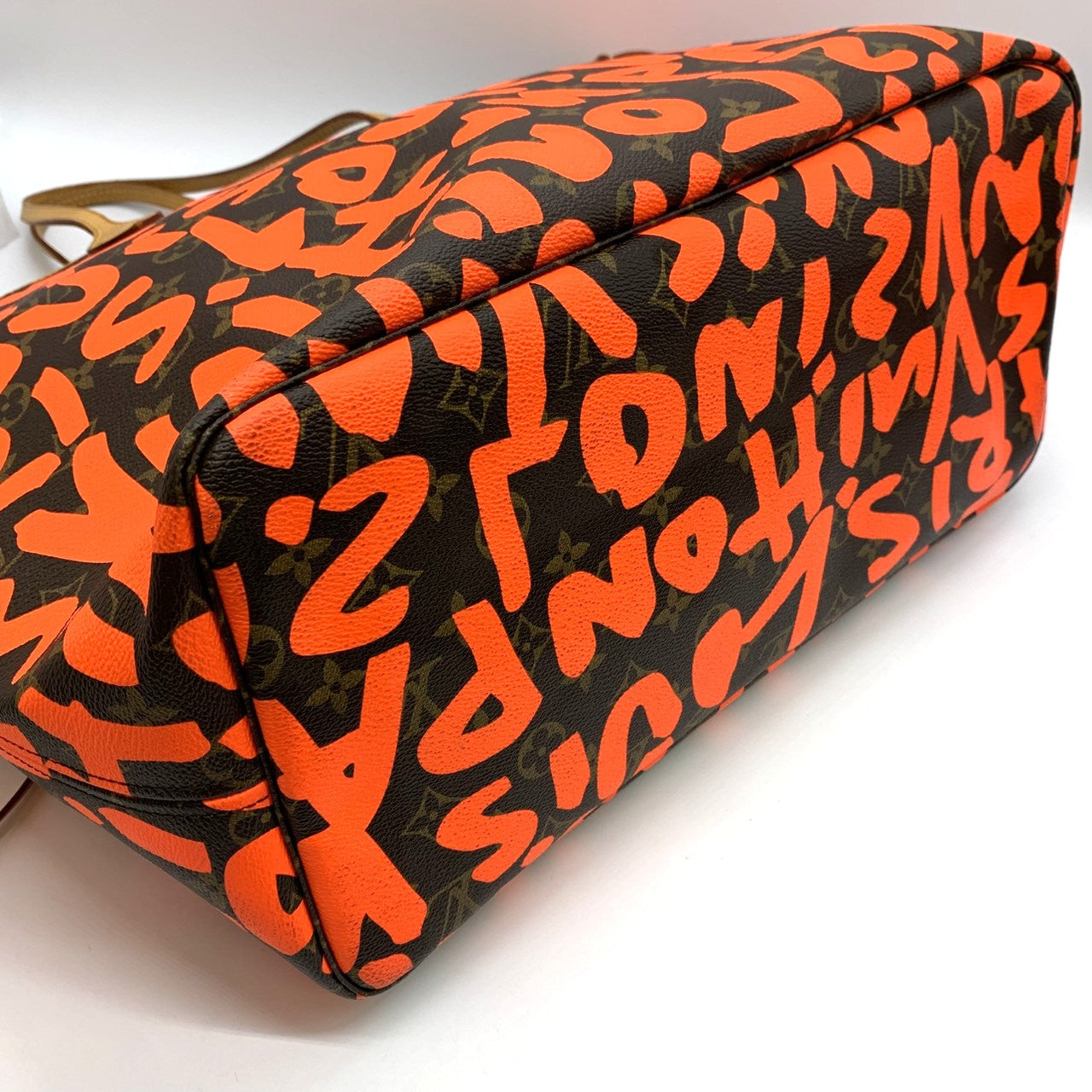 Louis Vuitton M93702 Neverfull GM Tote Bag Monogram Graffiti Orange Pre-owned