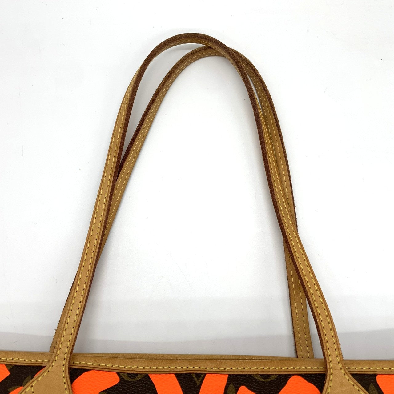 Louis Vuitton M93702 Neverfull GM Tote Bag Monogram Graffiti Orange Pre-owned