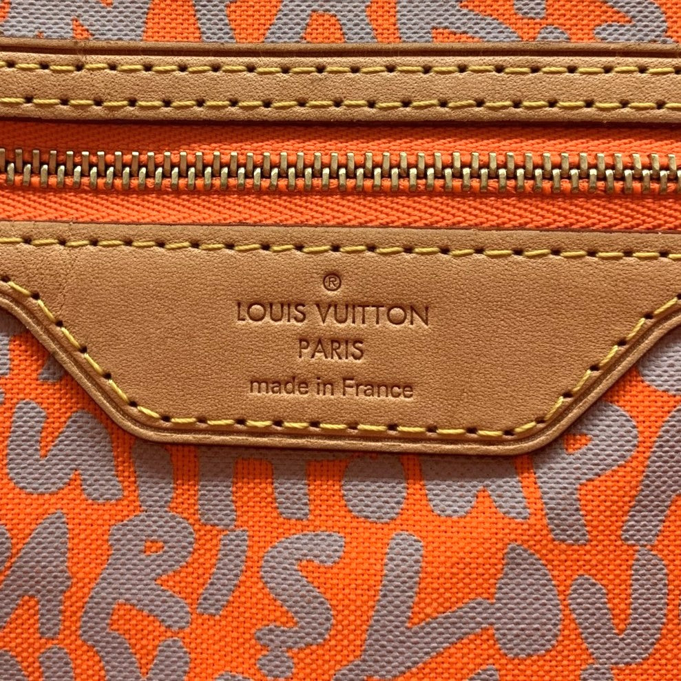 Louis Vuitton M93702 Neverfull GM Tote Bag Monogram Graffiti Orange Pre-owned
