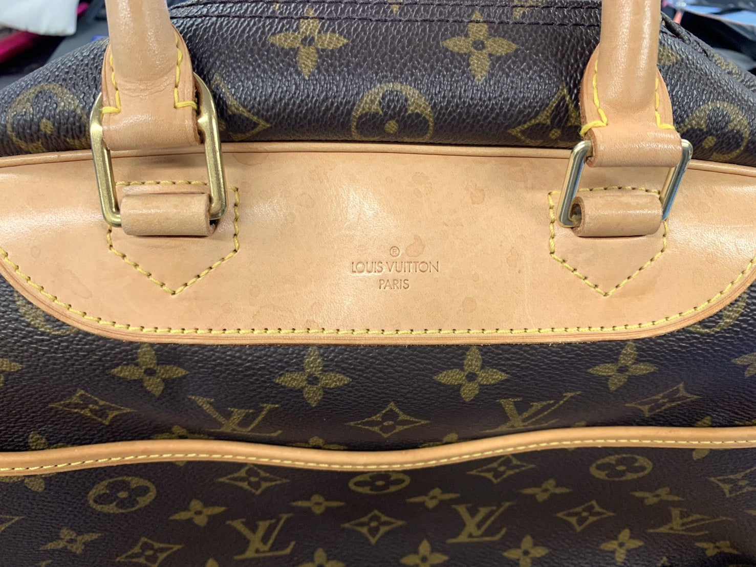 [CLEARANCE]Louis Vuitton M47270/Deauville Handbag Brown Monogram Canvas LV PRE-OWNED