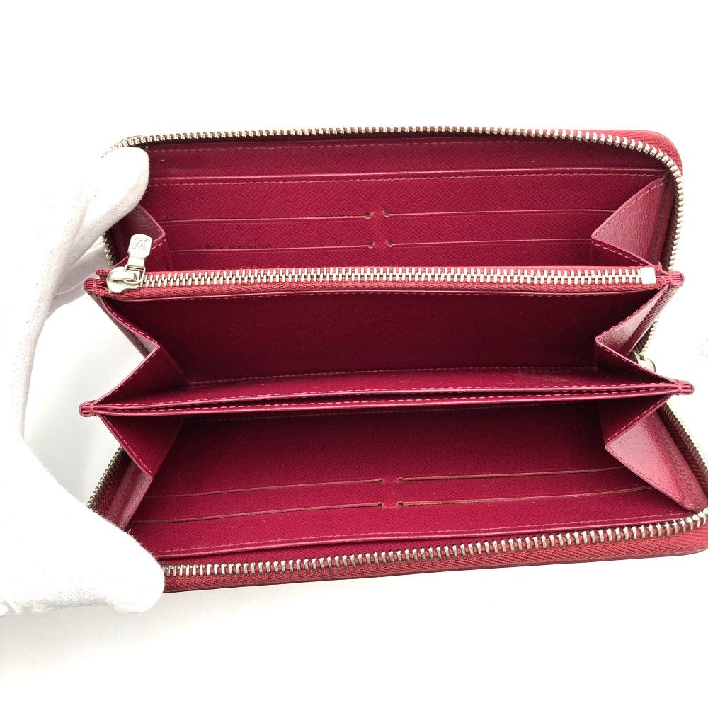 Louis Vuitton M60305 Zippy Wallet Long Wallet with Round Zipper, Fuchsia and Dark Pink Epi Leather PRE-OWNED