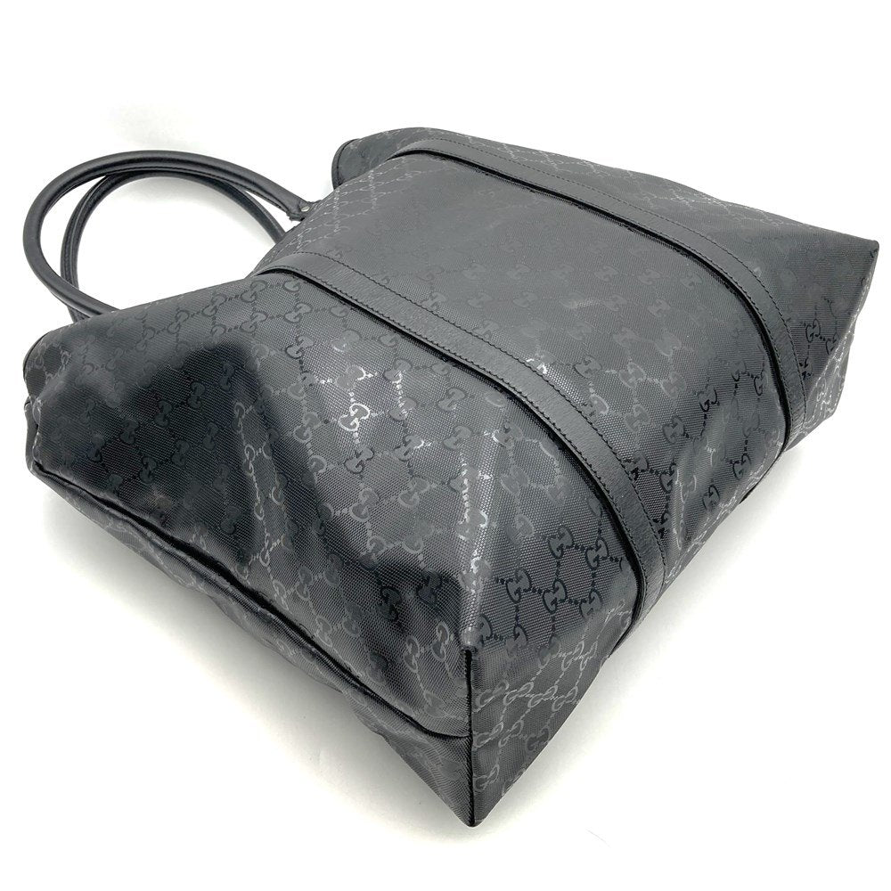 Gucci 223668 Large Tote Bag GG Imprime Black Pre-owned