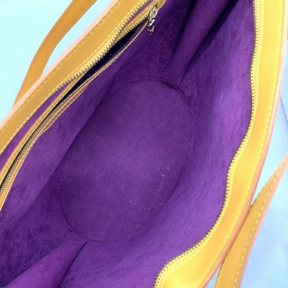 Louis Vuitton M52279 Saint Jacques Large Shoulder Bag Epi Leather Yellow Pre-owned
