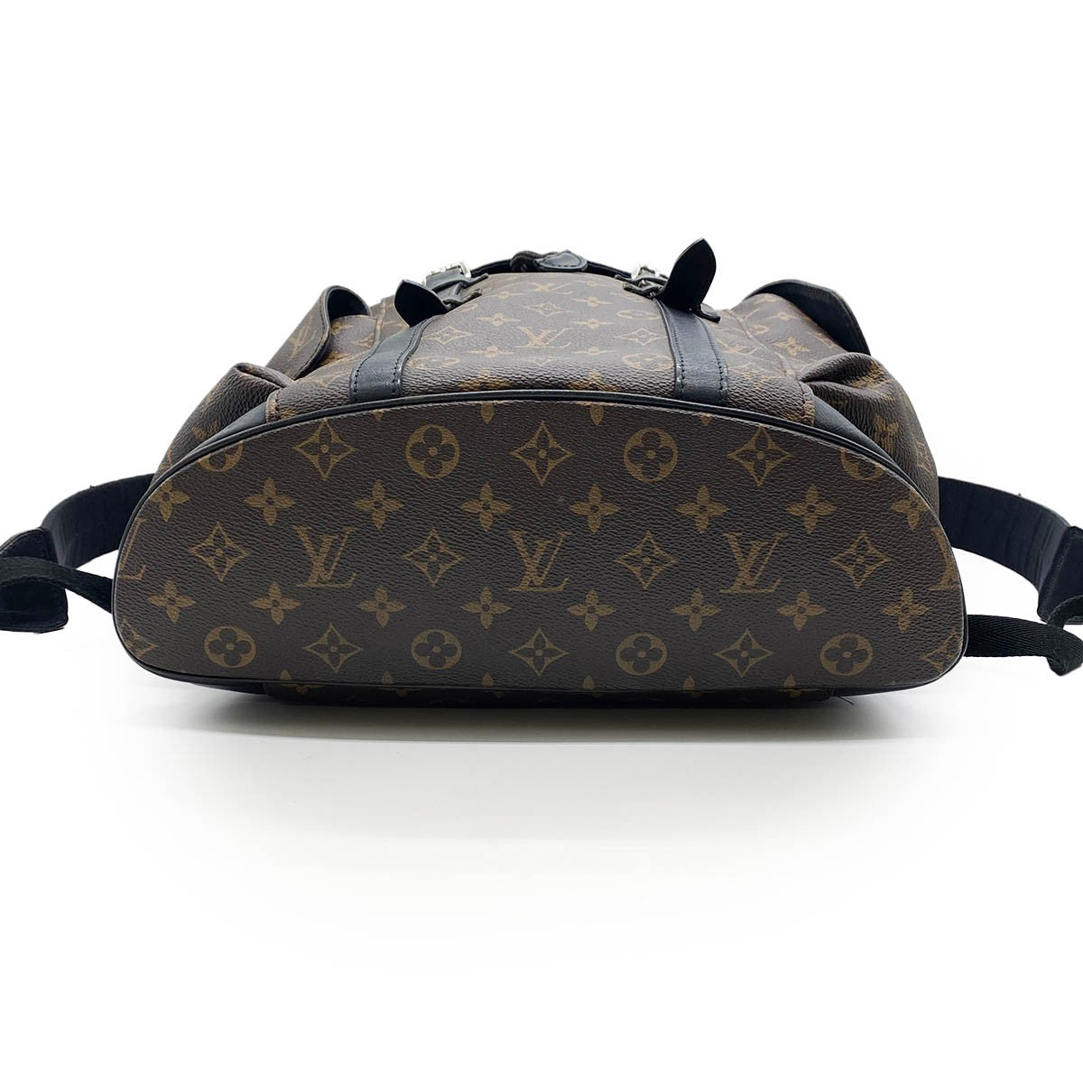 Louis Vuitton Christopher PM Backpack Monogram Macassar Brown/Black Pre-owned