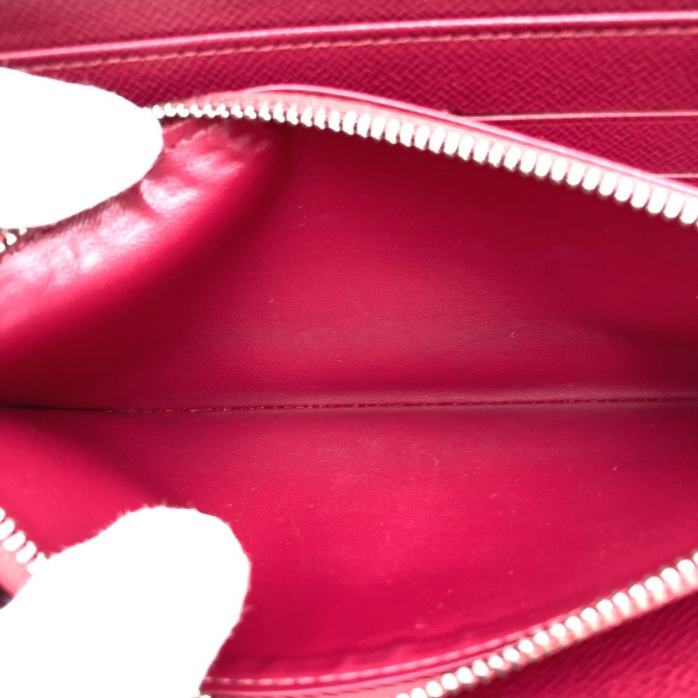 Louis Vuitton M60305 Zippy Wallet Long Wallet with Round Zipper, Fuchsia and Dark Pink Epi Leather PRE-OWNED