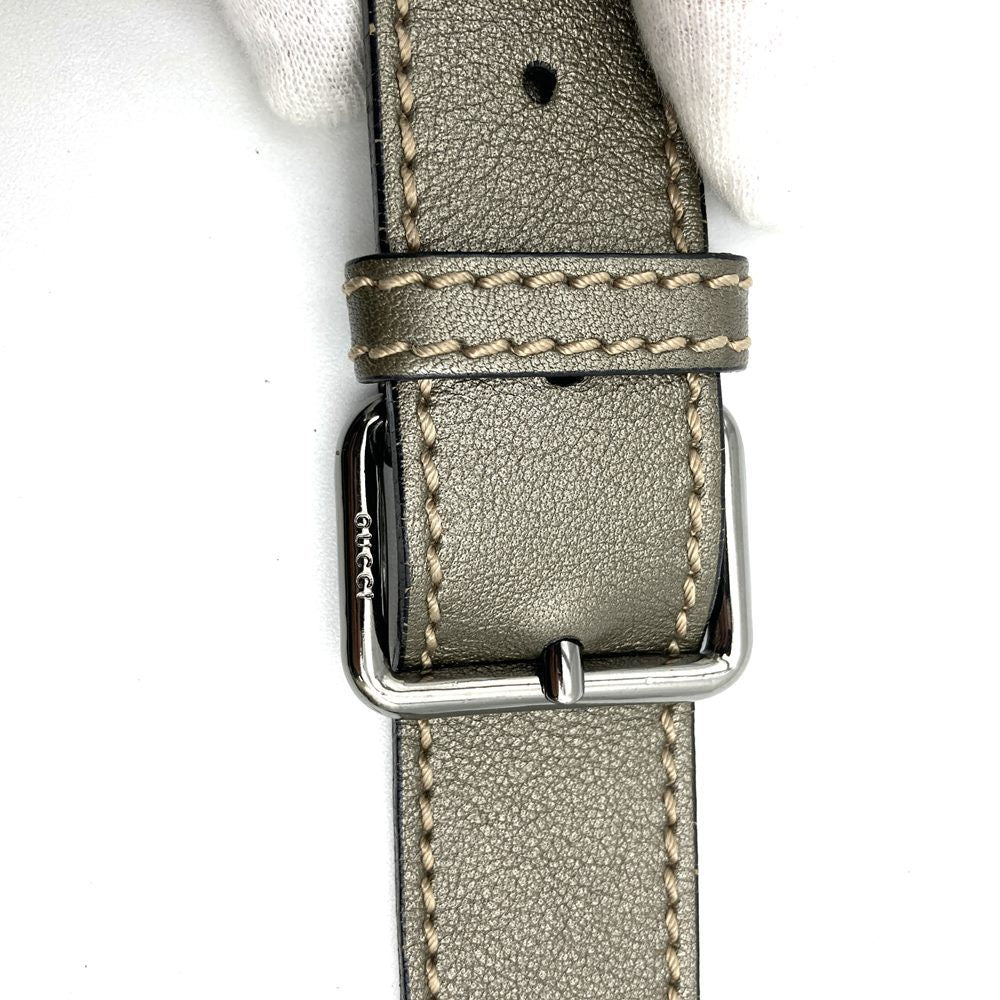 Gucci 201732 GG Imprime Crossbody Shoulder Bag PVC Brown Metallic Pre-owned