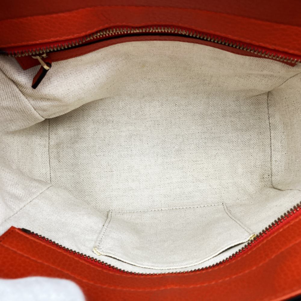 Gucci 368827 Swing Small 2-Way Handbag/Shoulder Bag Leather Orange Pre-owned