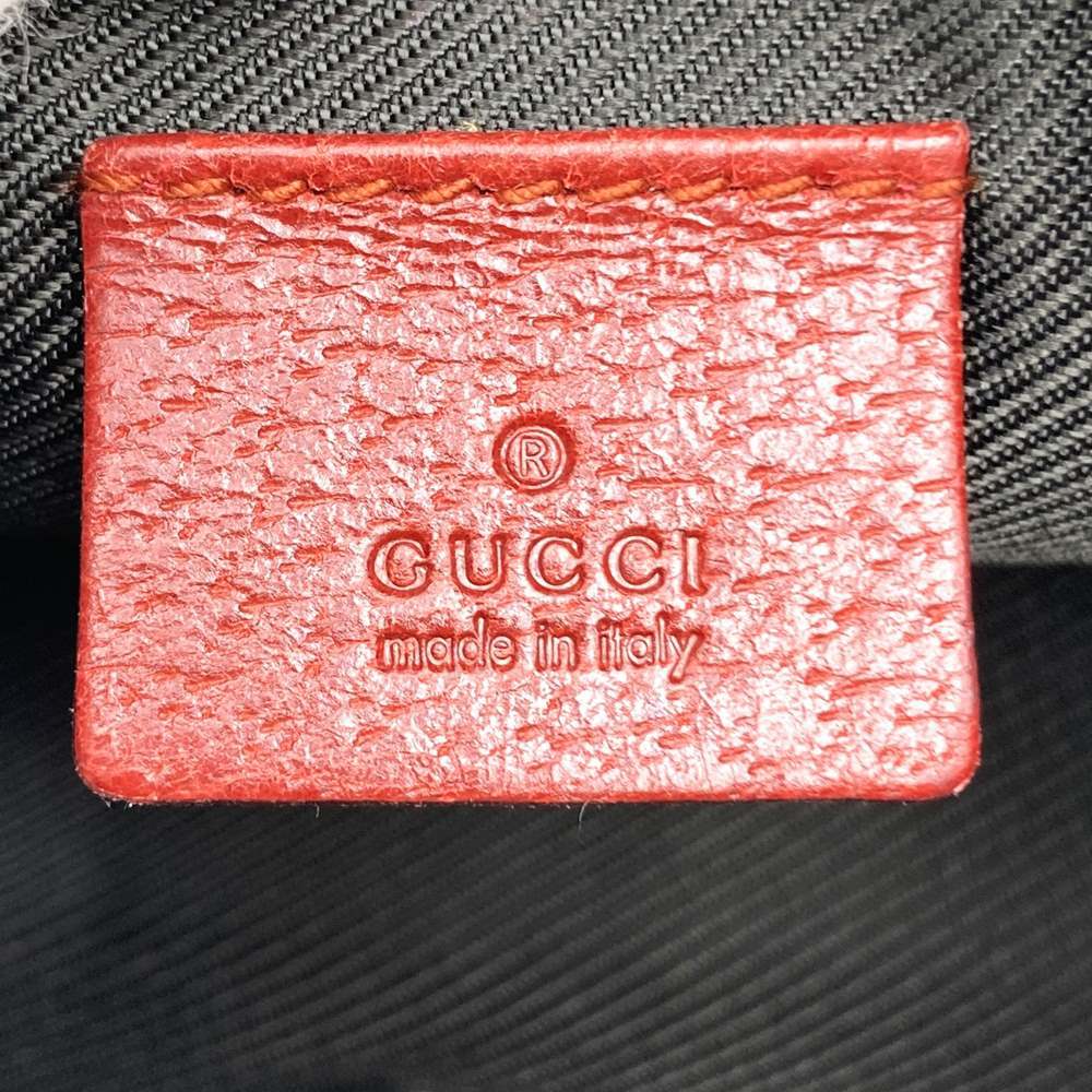 Gucci 115237 Pouch, Accessory Case, Makeup Pouch, Cosmetic Case, GG Canvas, Red PRE-OWNED