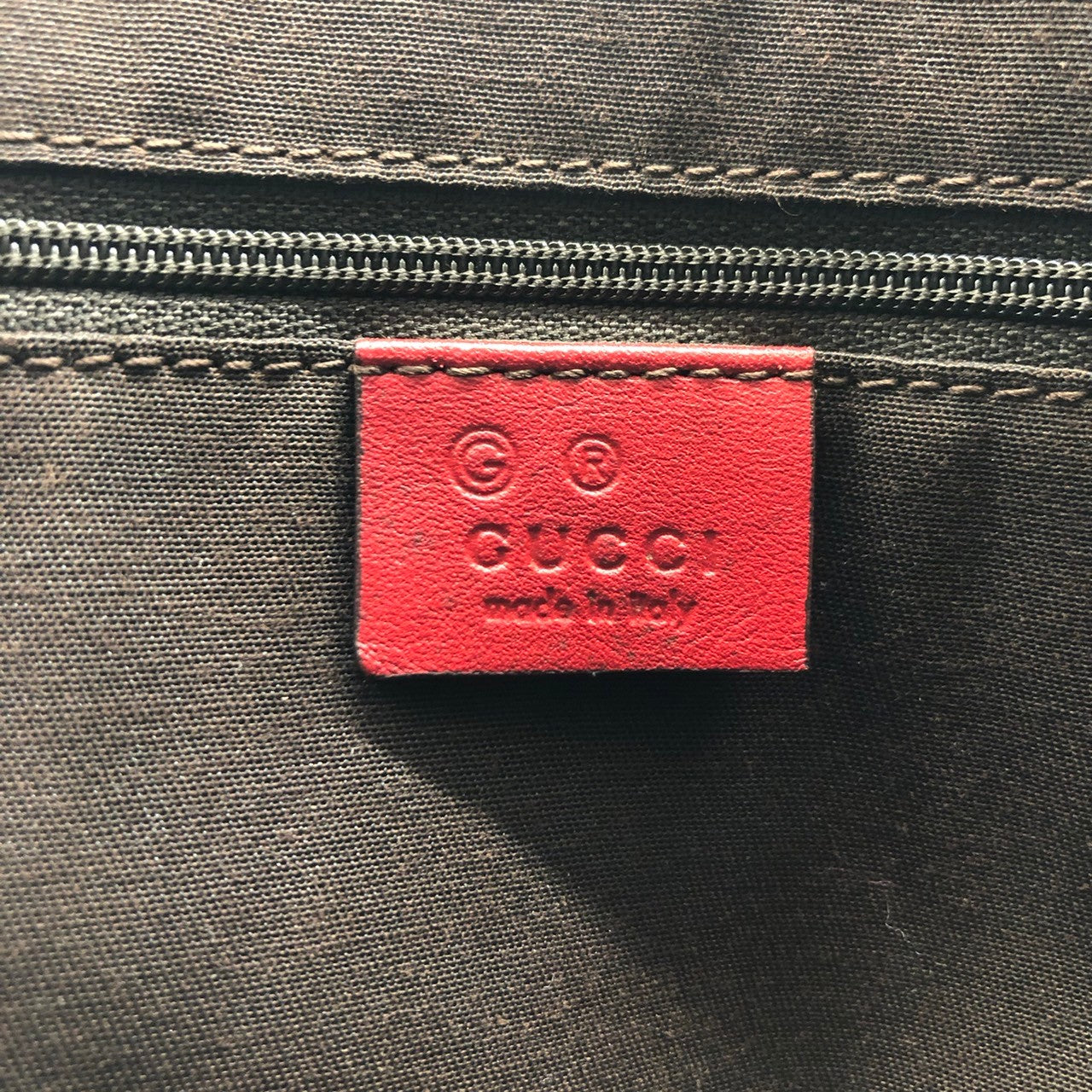 Gucci 257249 Handbag Mini Bag Small Red GG Canvas/Leather PRE-OWNED