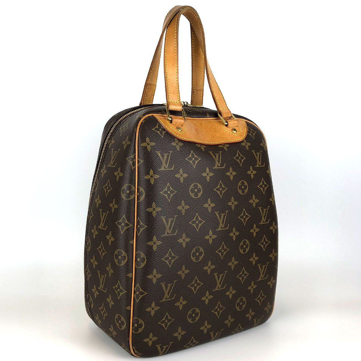 Louis Vuitton Excursion M41450 Shoe Bag, Monogram Canvas/Nubuck Leather, Brown, Sports Bag, Unisex, for Men and Women PRE-OWNED