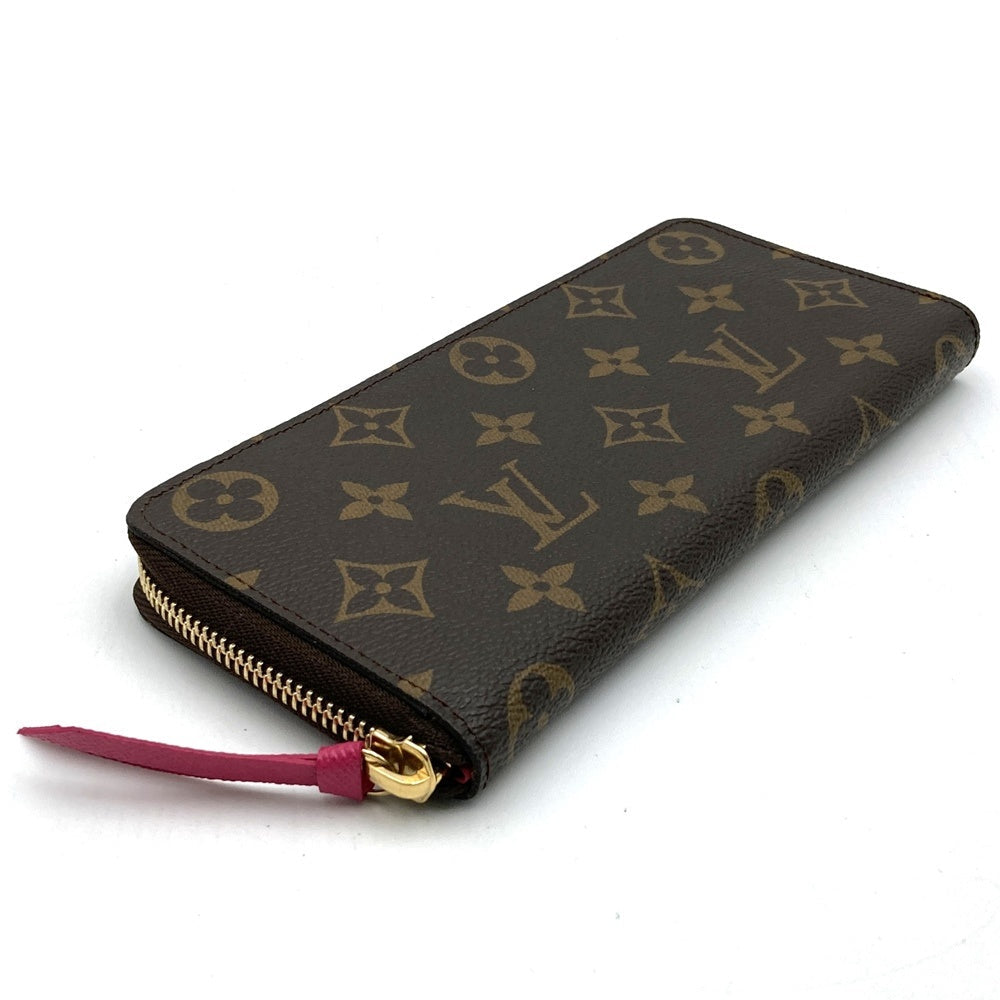 Louis Vuitton M60742 Portefeuille Clemence Long Wallet Monogram Canvas Brown Pre-owned