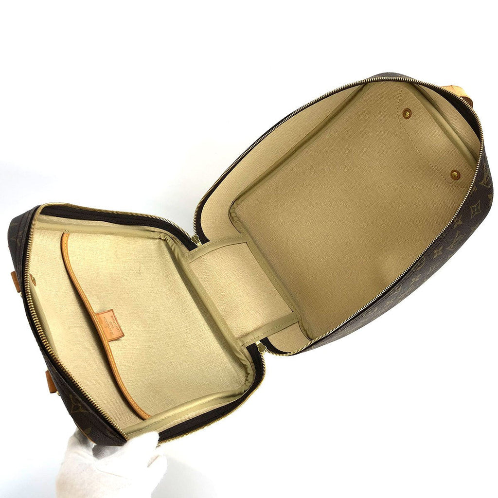 Louis Vuitton Excursion M41450 Shoe Bag, Monogram Canvas/Nubuck Leather, Brown, Sports Bag, Unisex, for Men and Women PRE-OWNED