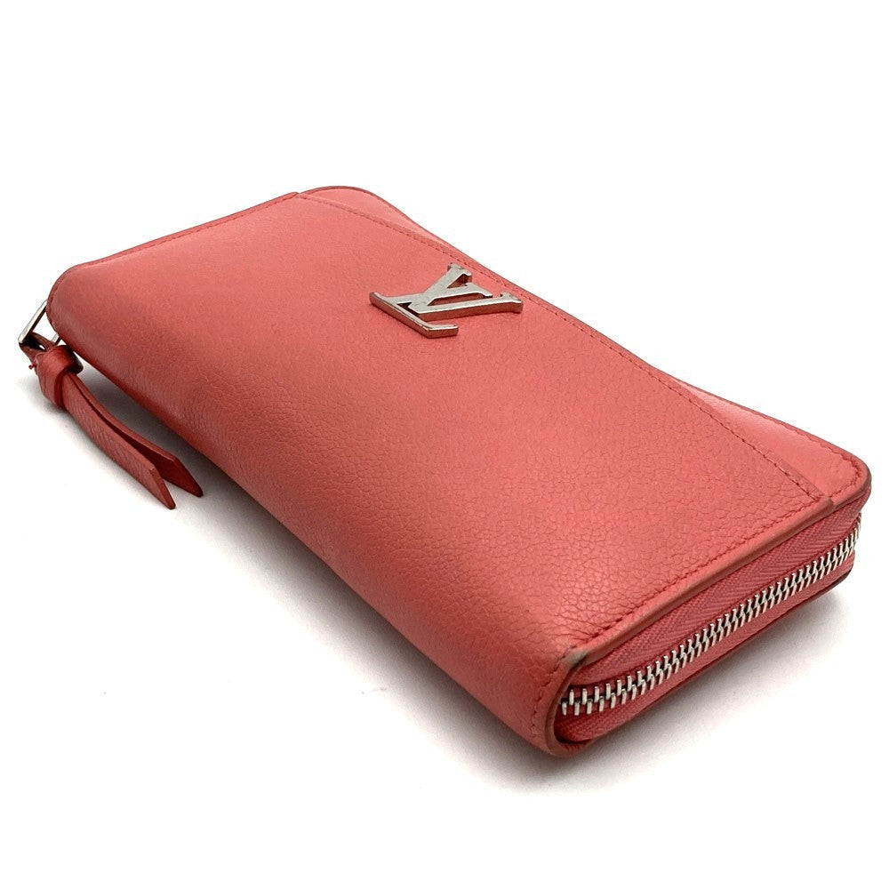 Louis Vuitton M69066 Zippy Lock Me Long Wallet in Blossom Pink Leather PRE-OWNED