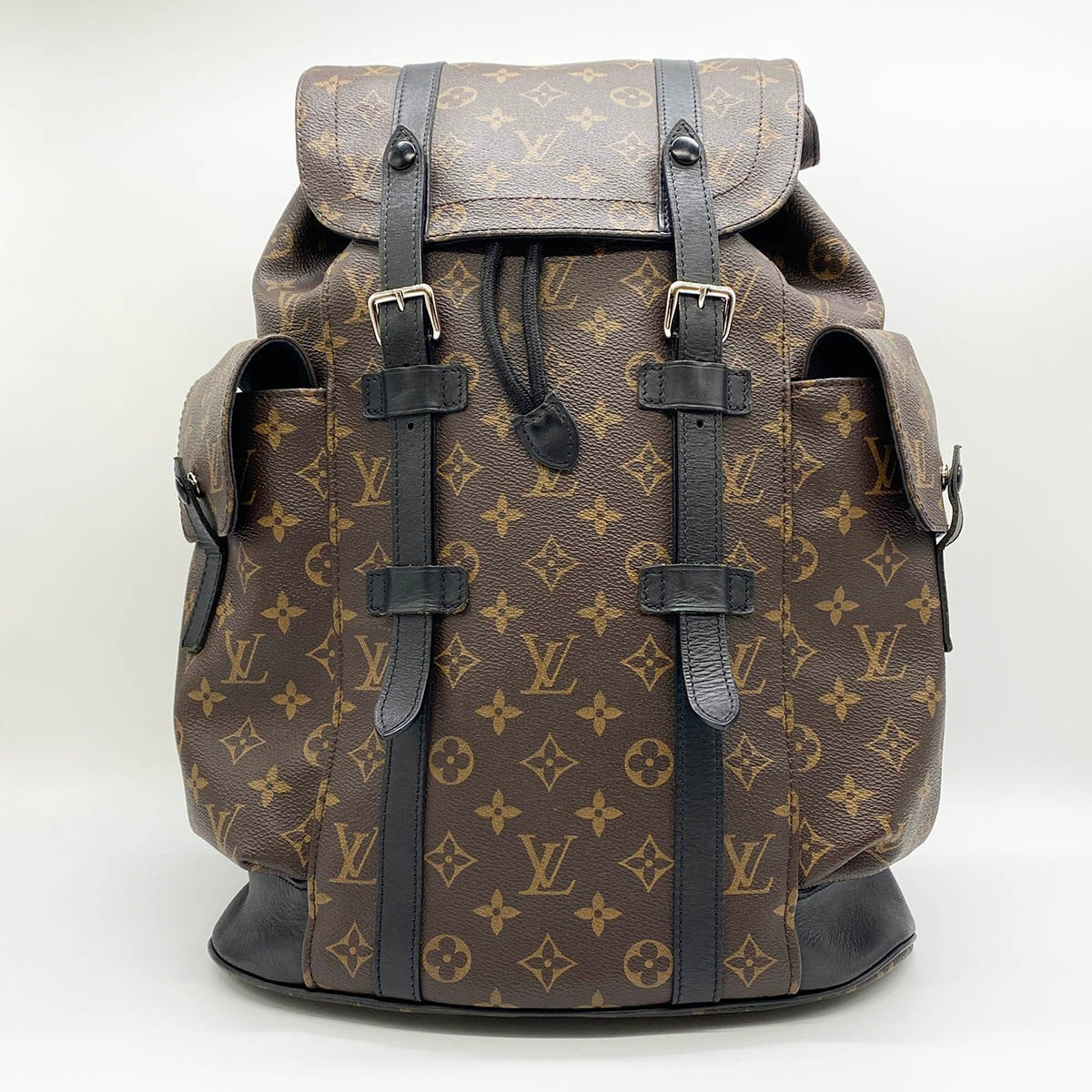 Louis Vuitton Christopher PM Backpack Monogram Macassar Brown/Black Pre-owned