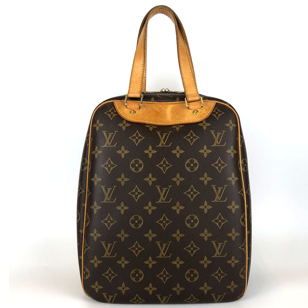 Louis Vuitton Excursion M41450 Shoe Bag, Monogram Canvas/Nubuck Leather, Brown, Sports Bag, Unisex, for Men and Women PRE-OWNED