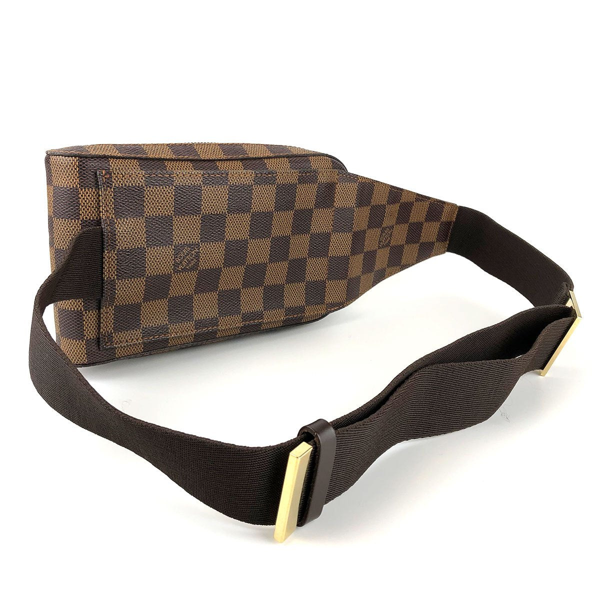 Louis Vuitton N51994 Geronimos Waist Bag, Damier Canvas/Nylon, Brown, Shoulder Bag, Gold Hardware, Unisex PRE-OWNED